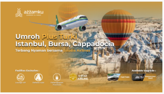 UMRAH PLUS TURKI 22 OKTOBER 2026 (14 HARI)